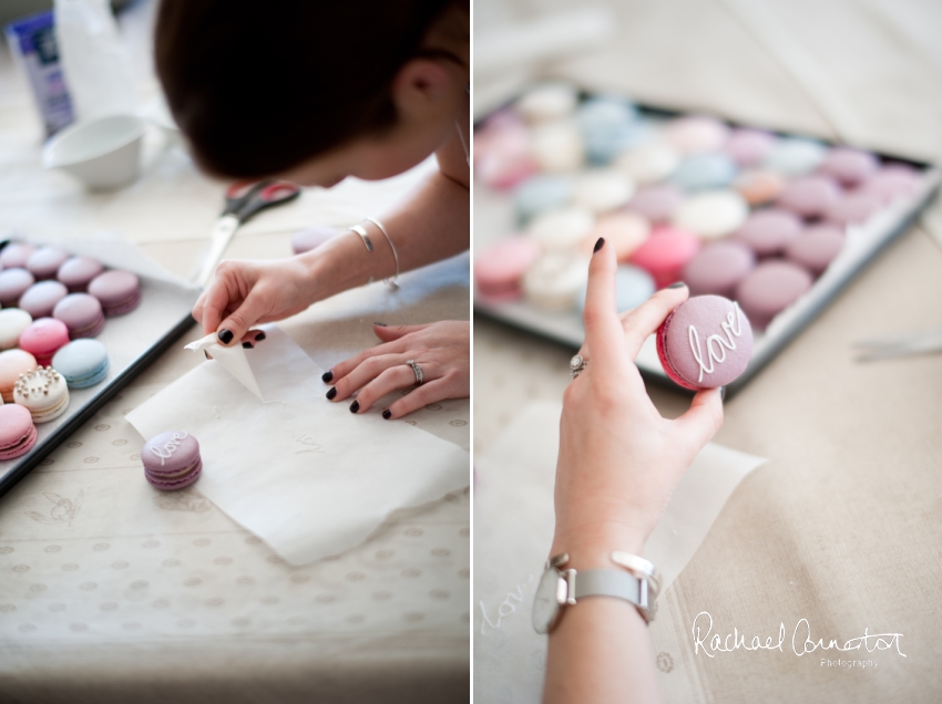 Professional colour photograph of creative inspiration baking shoot at Maison des Macaron at Market Harborough by Rachael Connerton Photography